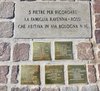 Pietre d'inciampo a ricordo della famiglia Ravenna-Rossi