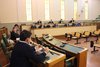 "Focus sulla chimica a Ferrara", i responsabili stabilimenti con il presidente del Consiglio comunale Lorenzo Poltronieri, ass. Angela Travagli e Alessia Pedrielli (foto FVecchiatini)