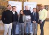 Presentazione di "Art & Ciocc" col direttore di Ascom Ferrara Davide Urban, gli assessori Matteo Fornasini e Angela Travagli, Roberto Donolato, Andrea Migliari (Camera di Commercio) e Massimo Ravaioli (Ascom)