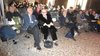 Dario Disegni e Portia Presbys al convegno sulla donazione del manoscritto del "Giardino dei Finzi Contini" in Castello (17 novembre 2016)