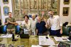 Presentazione Ferrara Buskers Festival 2026 con presidente Provincia Garuti, Rebecca e Stefano Bottoni e assessori Gulinelli e Carità - foto FVecchiatini