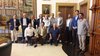 Presentazione nuova squadra volley A3 - l'assessore Andrea Maggi con gruppo relatori - Ferrara, 16 luglio 2020