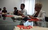 Presentazione dell'evento Ted-x 2020 in Comune a Ferrara: Carlotta Giorgi, ass. Micol Guerrini, Marco Antonio Rizzo, cons. Marcella Zappaterra