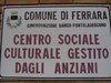 Prima targa del centro sociale Barco