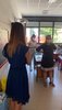 Primo giorno di scuola - visita dell'ass. Dorota Kusiak in una classe a Ferrara