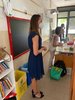 Primo giorno di scuola - visita dell'ass. Dorota Kusiak in una classe a Ferrara