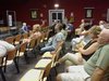 Pubblico nell'Auditorium della biblioteca Bassani di Barco, a Ferrara