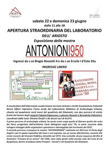 Locandina dell'apertura straordinaria del Quadrivio dei Diamanti, a Ferrara