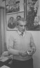 Renato Sitti nel suo ufficio al Museo del Risorgimento e della Resistenza, fine anni '70 (archivio del Centro Etnografico Ferrarese)