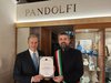 Riconoscimento del Comune a Paolo Pandolfi. Consegnato dall'assessore Francesco Carità