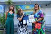 Romina Power per "Darsena Time 2026" con l'assessore Angela Travagli ed Emanuela Simoni (foto FVecchiatini)