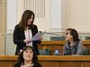 Seminario Giornata nazionale Braille a Ferrara - assessore Cristina Coletti con la presidente di UICI Ferrara Alessandra Mambelli