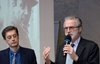 Sergio Parussa con Daniele Ravenna al liceo Ariosto di Ferrara