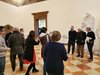 Sergio Zanni con i giornalisti tra il sindaco Alan Fabbri e l'assessore Marco Gulinelli - Ferrara, 7 febbraio 2023 (foto GioM)
