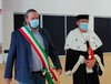 Il sindaco di Ferrara Alan Fabbri con il rettore di Unife Giorgio Zauli