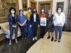 Presentazione del primo progetto con Paola Carozza, l'ass. Cristina Coletti, Silvia Dambrosio (CSV Terre Estensi), la direttrice di CSV Chiara Rubbiani, Francesca Audino e Giulia Prandini di Arci e Cristina Minia