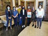 Presentazione del primo progetto con Paola Carozza, l'ass. Cristina Coletti, Silvia Dambrosio (CSV Terre Estensi), la direttrice di CSV Chiara Rubbiani, Francesca Audino e Giulia Prandini di Arci e Cristina Minia