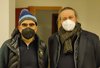 Elio con il sindaco Alan Fabbri al Teatro Comunale di Ferrara - 14 gennaio 2022