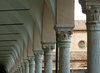 Tempio di San Cristoforo - teoria di capitelli del gran claustro