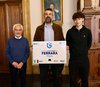 Tennis Tavolo Ferrara - riconoscimento dell'assessore Carità a campioni under 15 Pietro Andreoli e over 75 Enrico Mugellini - foto FVecchiatini