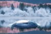 "Turbolent mirror", 2017 - stampa digitale di Aqua Aura