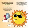 Volantino delle iniziative contro il caldo "Uffa che afa"