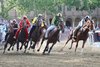 Palio di Ferrara. Un momento delle prove