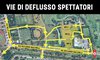 Vasco Rossi a Ferrara Mappa deflusso