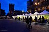 Piazza Trento e Trieste con gli espositori del Vegan festival a Ferrara nell'edizione 2016