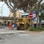 In via Comacchio proseguono le opere per rendere più sicuro l'attraversamento pedonale all'altezza di via Valle Zavelea