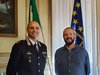 Il Sindaco Fabbri con il Comandante Carabinieri  di Ferrara Giletti