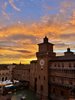 foto del Castello al tramonto