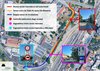 Mappa corsia riservata via del Lavoro